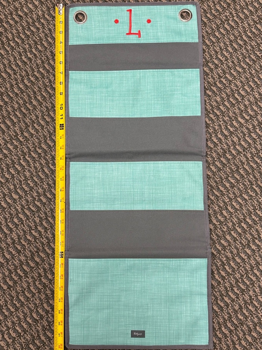 thirty-one Foldable Organizer Panel in Teal and Gray